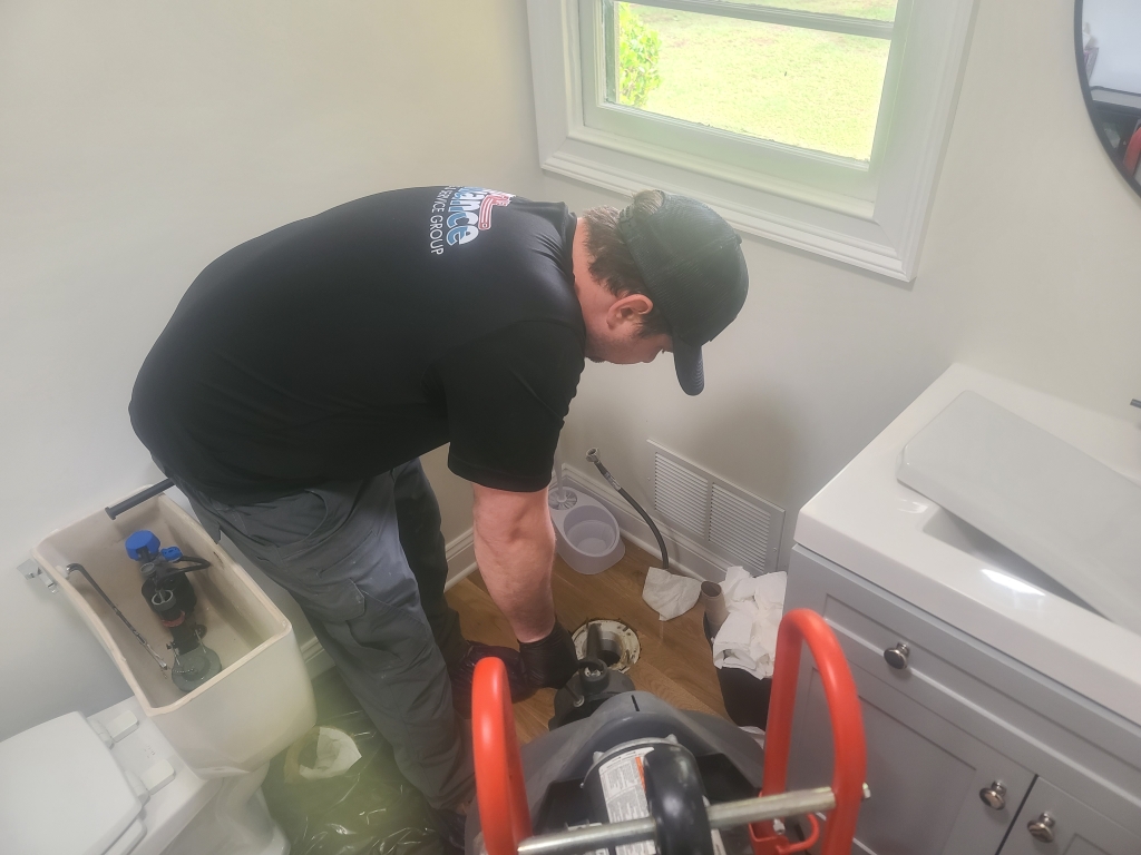 Drain cleaning in a home