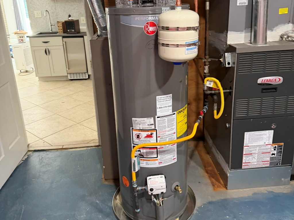 Rheem water heater installation by Alliance Plumbing & Service Group